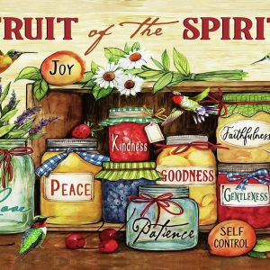 Fruit of The Spirit Hummingbird Paper Artwork Unframe(16×24)