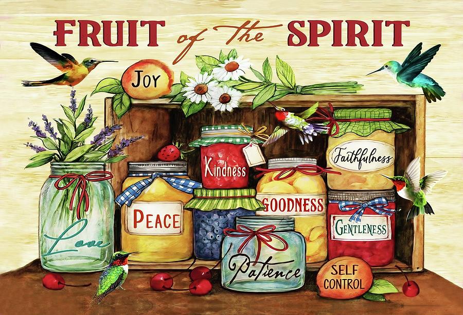 Fruit of The Spirit Hummingbird Paper Artwork Unframe(16×24)