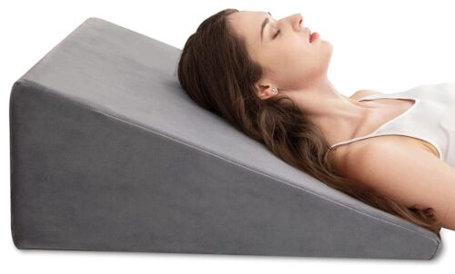 Bed Wedge Pillow,Memory Foam Wedge Pillows for Sleeping, Reading, Supporting Legs