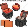 Vinyl Record Carrying Bag Vinyl Albums Storage Case, Dividers Holds up to 60 LP - Image 2