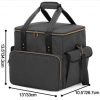 Vinyl Record Carrying Bag Vinyl Albums Storage Case, Dividers Holds up to 60 LP