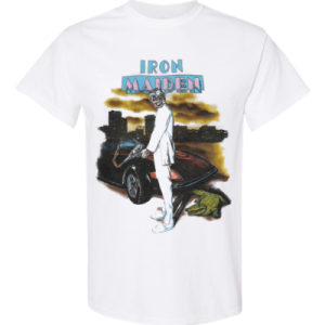 1987 Iron Maiden Vice is Nice Tour T-Shirt Double Side Tee