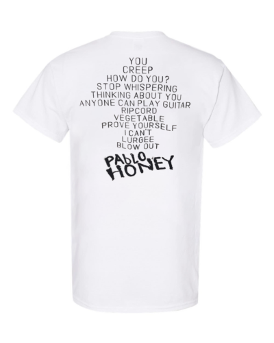 Radiohead Pablo Honey Band New White T-Shirt Double Sided Tee