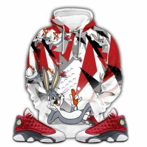 Hera Match JORDAN 13 “Red Flint”, Hoodie 3D