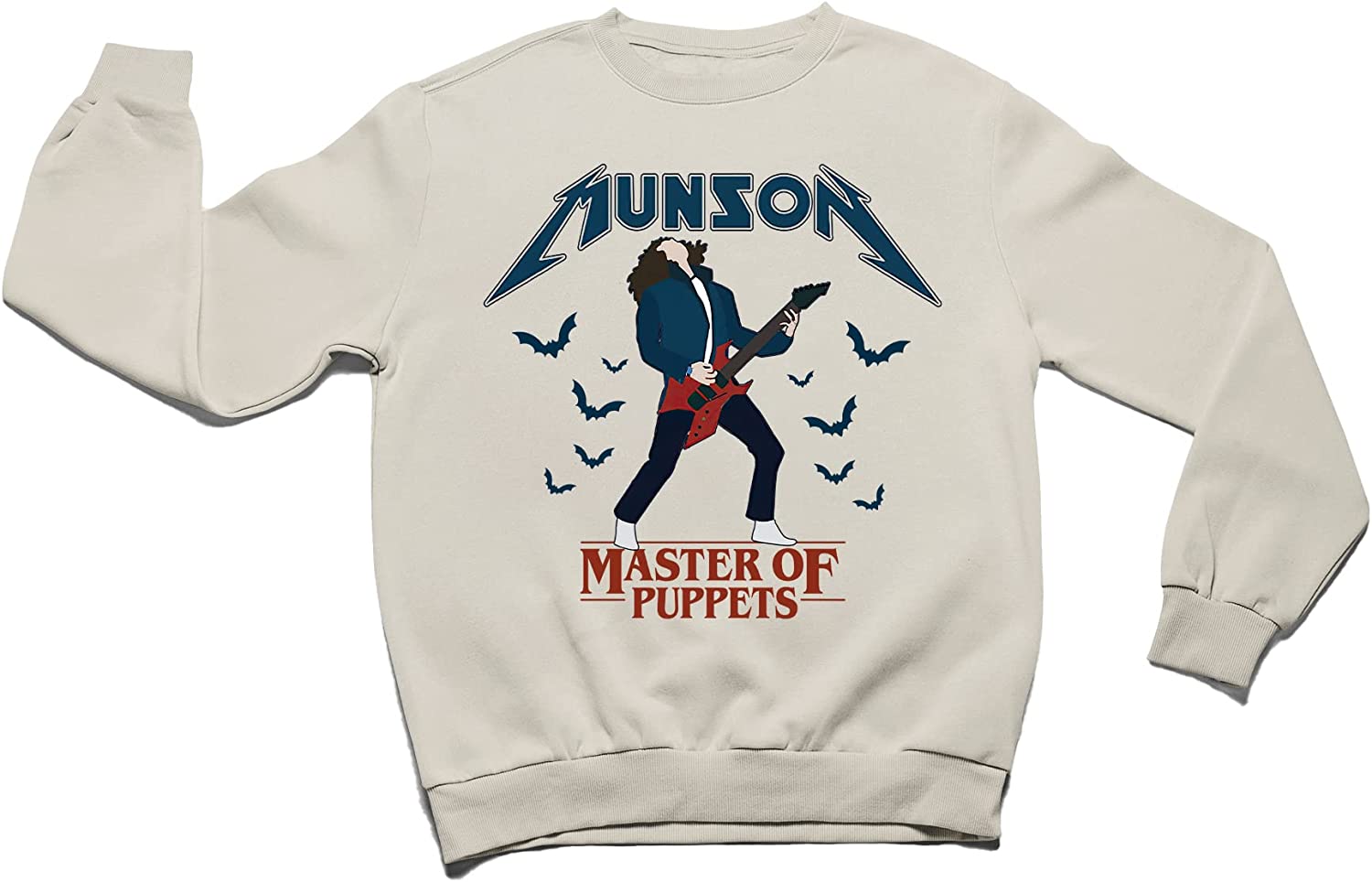 Cool Eddie Munson Master Playing Guitar Sticker Art  Stranger Things T-Shirt, Sweater, Hoodie, Tank Top, Vintage White, Medium