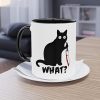 Black Cat Coffee Mug, Ceramic Coffee Mug, Cute Cat Lover Gift, Cute Cat Coffee Mugs Gift for Cat Lovers - Image 5