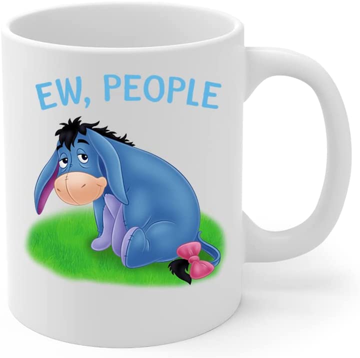 Eeyore Ew People Mug Eeyore Winnie The Pooh Black Ceramic