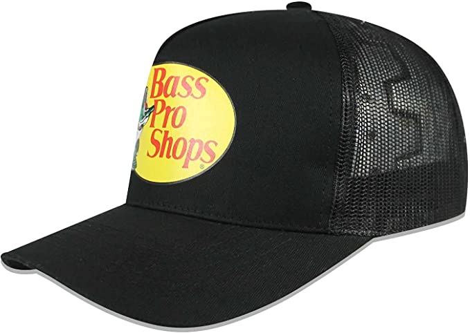 Bass Pro Shop Men’s Trucker Hat Mesh Cap – One Size Fits All Snapback Closure – Great for Hunting