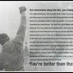 Gift Rocky Balboa That Ain’t You Horizontal Paper Poster – No Frame (16 x 24)